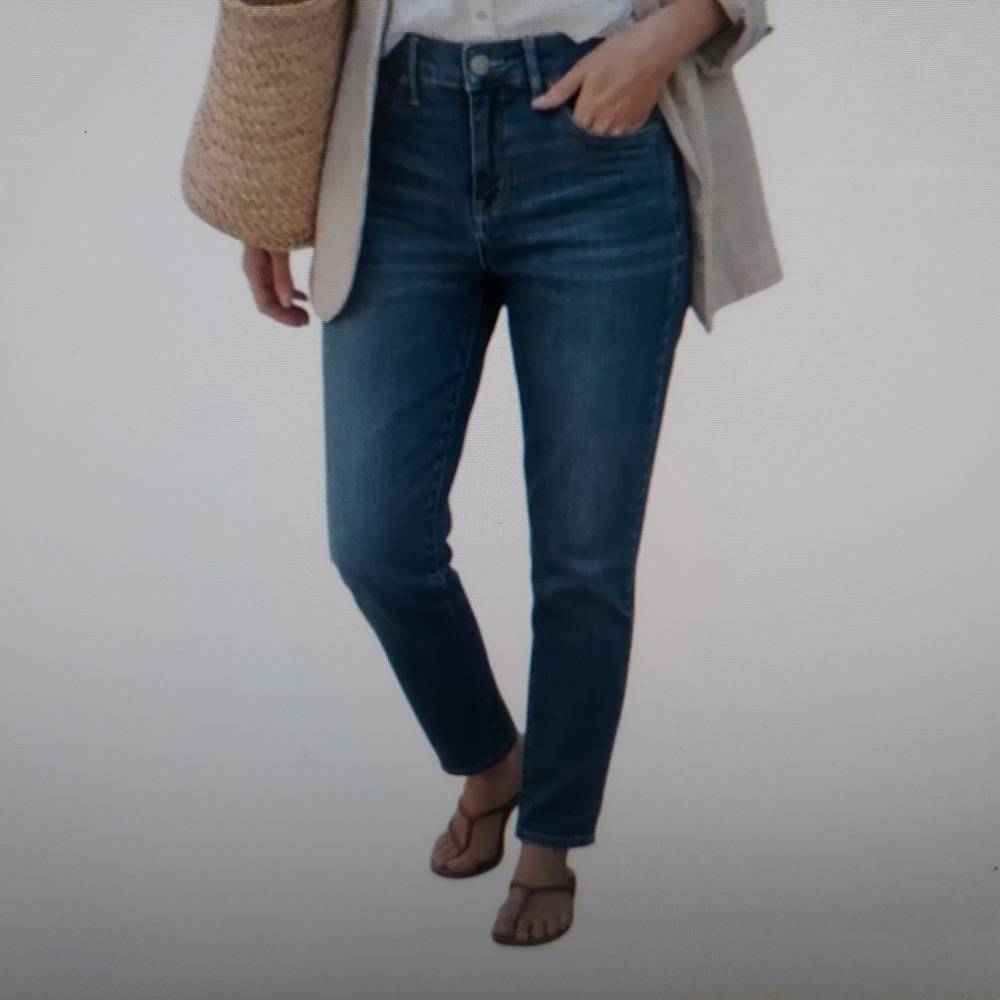 Madewell Women Jeans 27 Blue Classic Skinny High Rise Dark Wash Denim